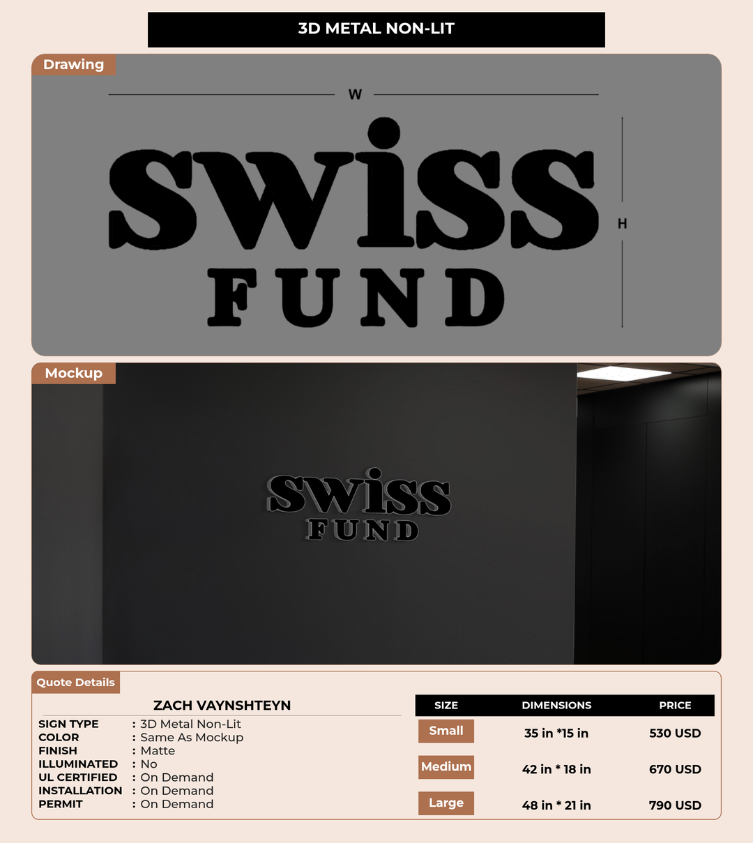 CUSTOM MOCKUP SIGN FOR Zach Vaynshteyn