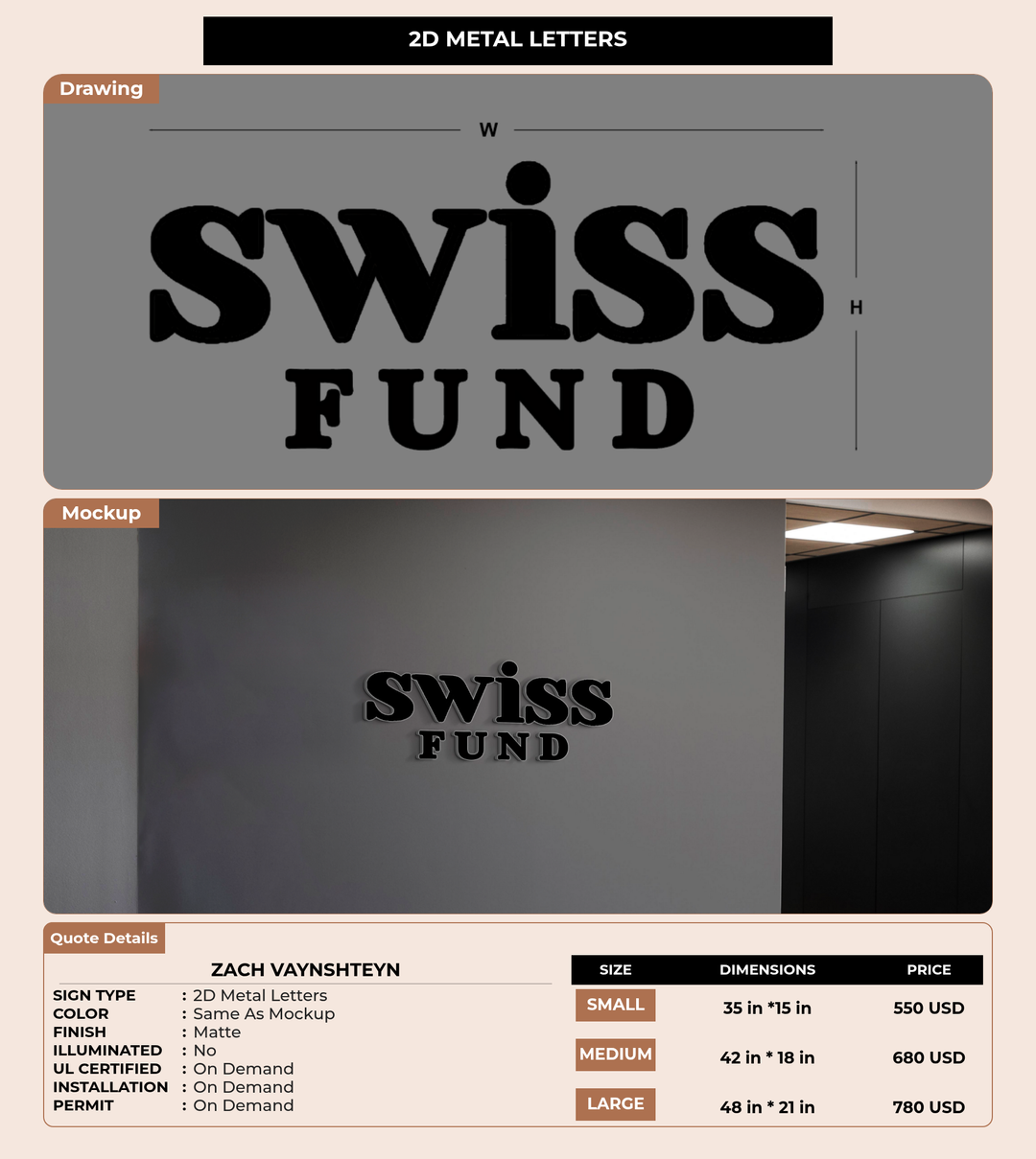 CUSTOM MOCKUP SIGN FOR Zach Vaynshteyn