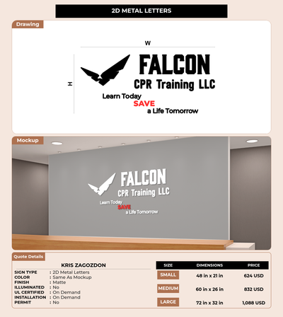 CUSTOM MOCKUP SIGN FOR Kris zagozdon