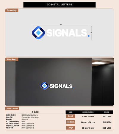 CUSTOM MOCKUP SIGN FOR g cox