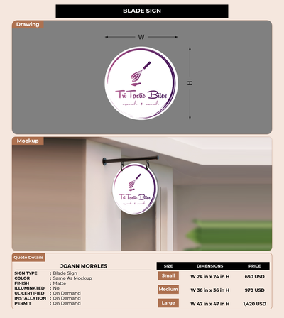 CUSTOM MOCKUP SIGN FOR JoAnn Morales