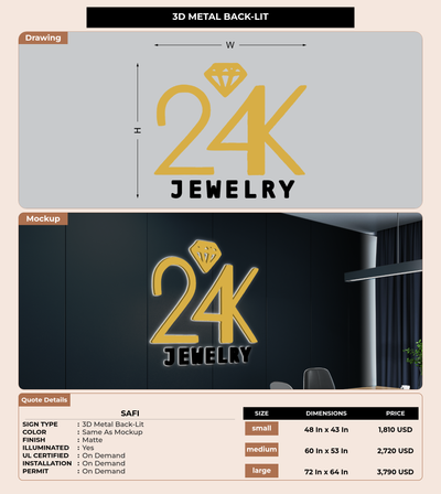 CUSTOM MOCKUP SIGN FOR Safi