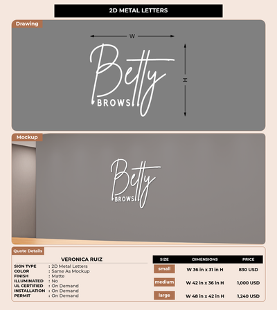 CUSTOM MOCKUP SIGN FOR Veronica Ruiz