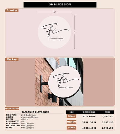 CUSTOM MOCKUP SIGN FOR Tarlasha Clayborne