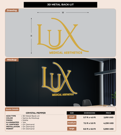 CUSTOM MOCKUP SIGN FOR Crystal Pepper