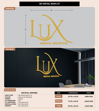 CUSTOM MOCKUP SIGN FOR Crystal Pepper