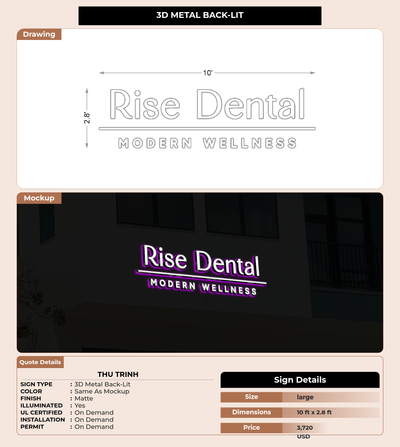 CUSTOM MOCKUP SIGN FOR Thu Trinh
