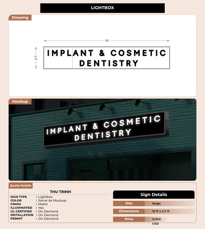 CUSTOM MOCKUP SIGN FOR Thu Trinh
