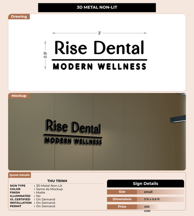 CUSTOM MOCKUP SIGN FOR Thu Trinh