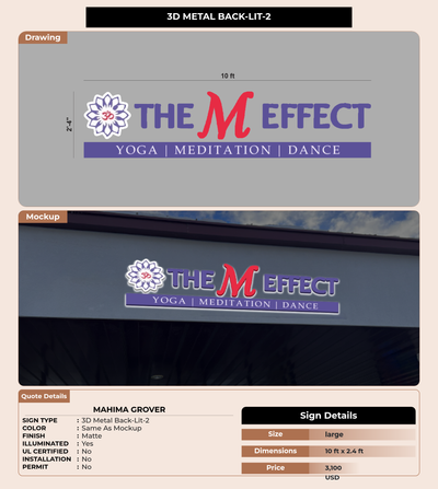 CUSTOM MOCKUP SIGN FOR mahima Grover