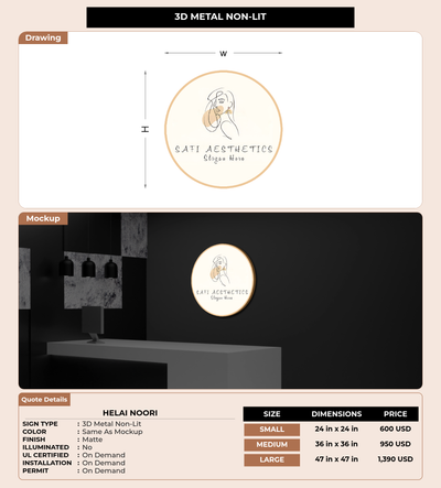 CUSTOM MOCKUP SIGN FOR Helai Noori