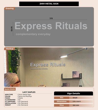 CUSTOM MOCKUP SIGN FOR Lacy Maples