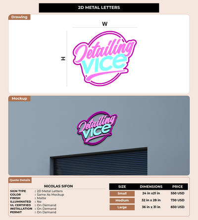 CUSTOM MOCKUP SIGN FOR Nicolas Sifon