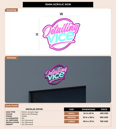 CUSTOM MOCKUP SIGN FOR Nicolas Sifon