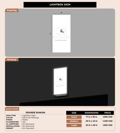 CUSTOM MOCKUP SIGN FOR Desiree runion