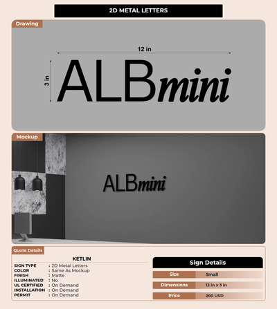 CUSTOM MOCKUP SIGN FOR Ketlin