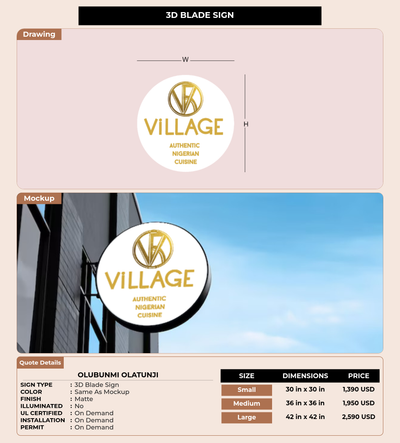 CUSTOM MOCKUP SIGN FOR Olubunmi Olatunji