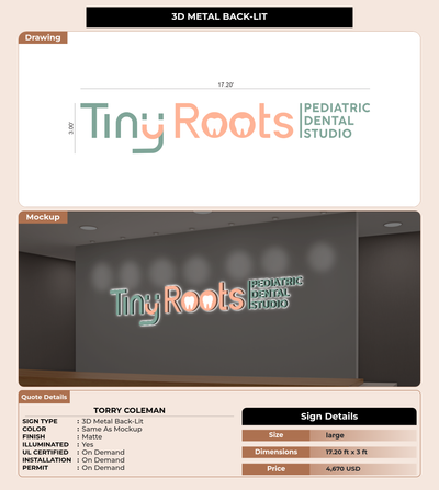 CUSTOM MOCKUP SIGN FOR Torry Coleman