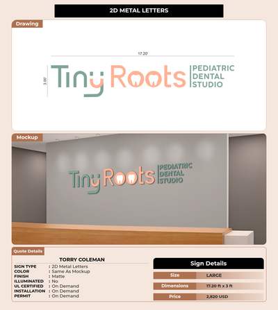 CUSTOM MOCKUP SIGN FOR Torry Coleman
