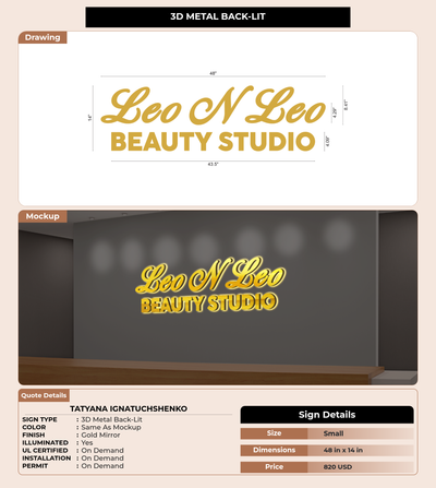 CUSTOM MOCKUP SIGN FOR Tatyana Ignatuchshenko