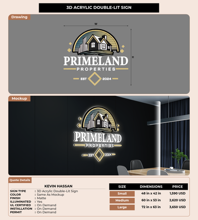 CUSTOM MOCKUP SIGN FOR kevin hassan