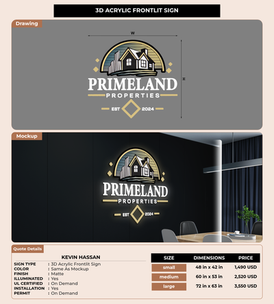 CUSTOM MOCKUP SIGN FOR kevin hassan