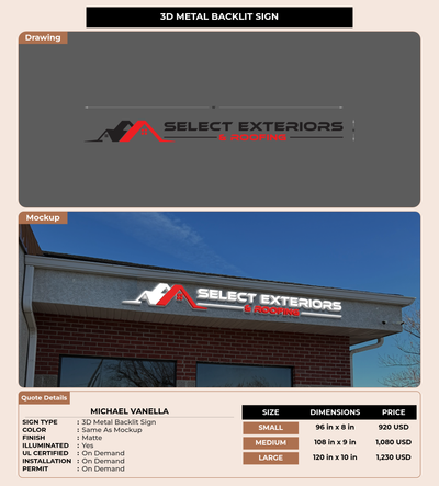 CUSTOM MOCKUP SIGN FOR Michael Vanella