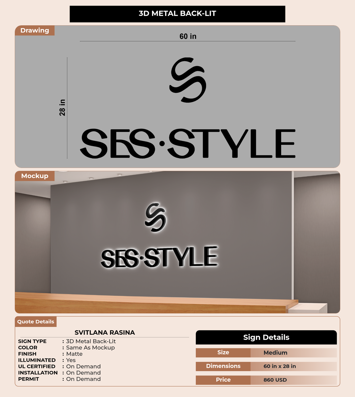 CUSTOM MOCKUP SIGN FOR Svitlana Rasina
