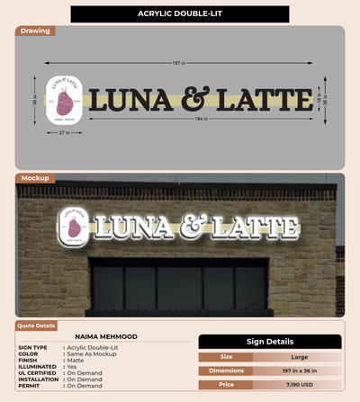 CUSTOM MOCKUP SIGN FOR Naima Mehmood
