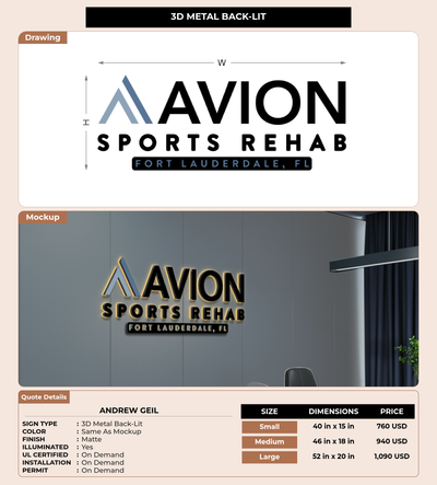 CUSTOM MOCKUP SIGN FOR ANDREW GEIL