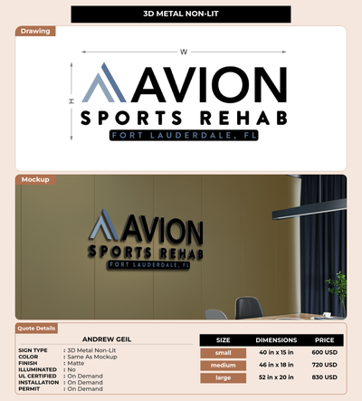 CUSTOM MOCKUP SIGN FOR ANDREW GEIL