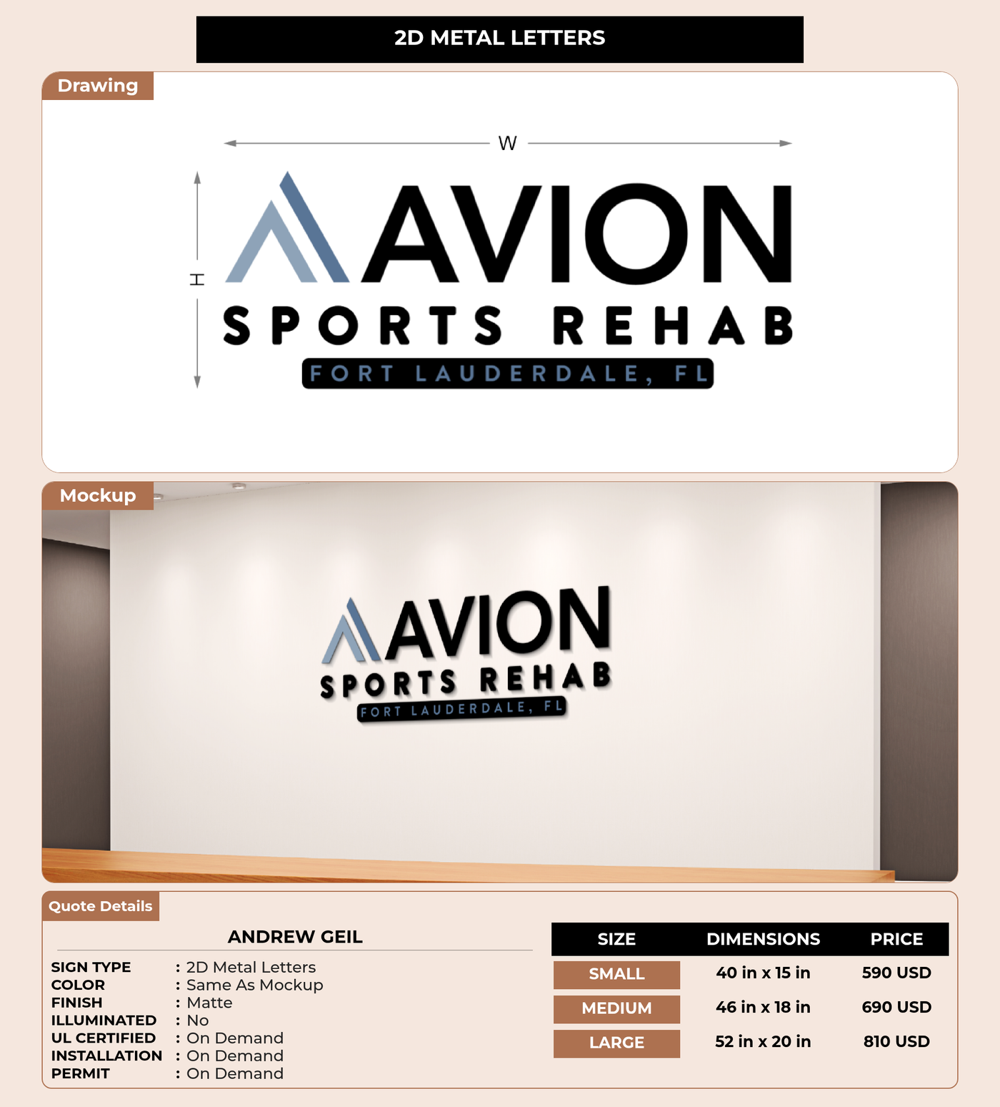 CUSTOM MOCKUP SIGN FOR ANDREW GEIL