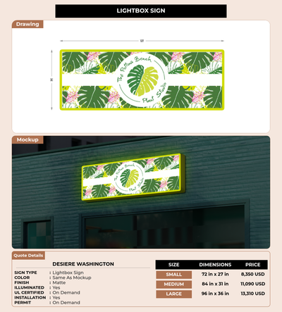 CUSTOM MOCKUP SIGN FOR Desiere Washington