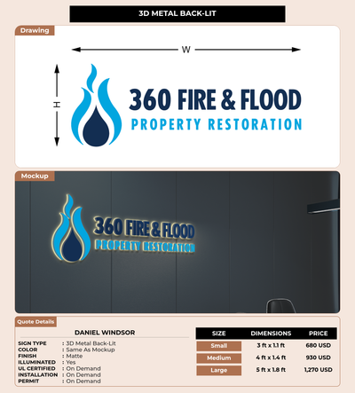 CUSTOM MOCKUP SIGN FOR Daniel Windsor