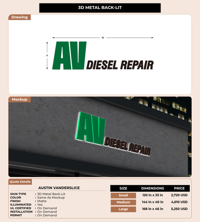 CUSTOM MOCKUP SIGN FOR Austin VanDerslice
