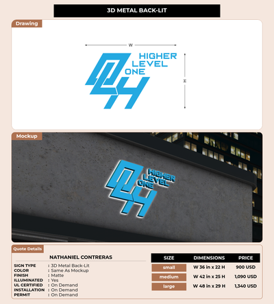 CUSTOM MOCKUP SIGN FOR Nathaniel Contreras