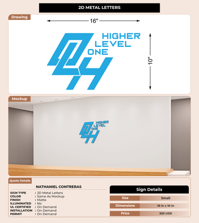 CUSTOM MOCKUP SIGN FOR Nathaniel Contreras