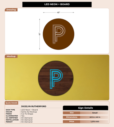 CUSTOM MOCKUP SIGN FOR Jocelyn Rutherford
