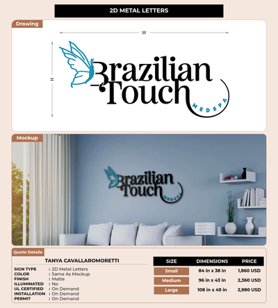 CUSTOM MOCKUP SIGN FOR Tanya CavallaroMoretti