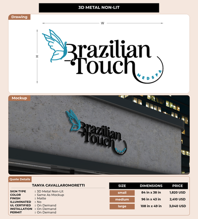 CUSTOM MOCKUP SIGN FOR Tanya CavallaroMoretti