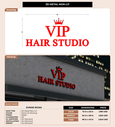 CUSTOM MOCKUP SIGN FOR Eunise Rojas