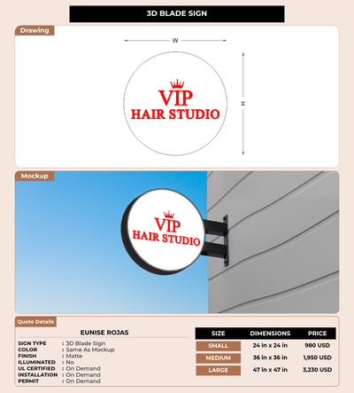 CUSTOM MOCKUP SIGN FOR Eunise Rojas