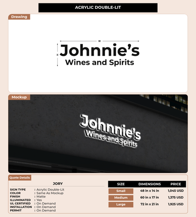 CUSTOM MOCKUP SIGN FOR Jory