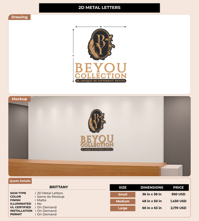 CUSTOM MOCKUP SIGN FOR Brittany