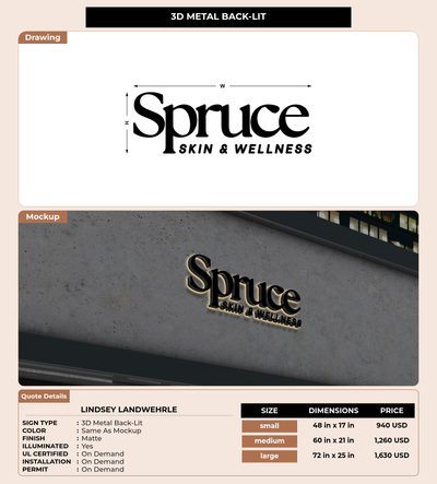CUSTOM MOCKUP SIGN FOR Lindsey Landwehrle