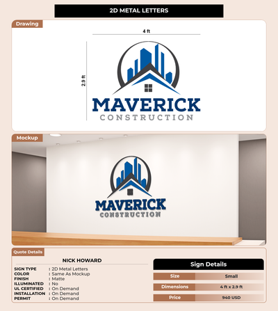 CUSTOM MOCKUP SIGN FOR Nick Howard