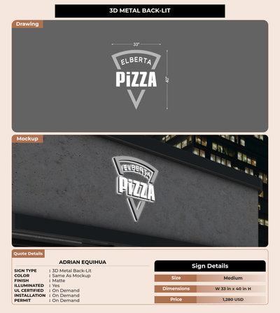 CUSTOM MOCKUP SIGN FOR Adrian Equihua