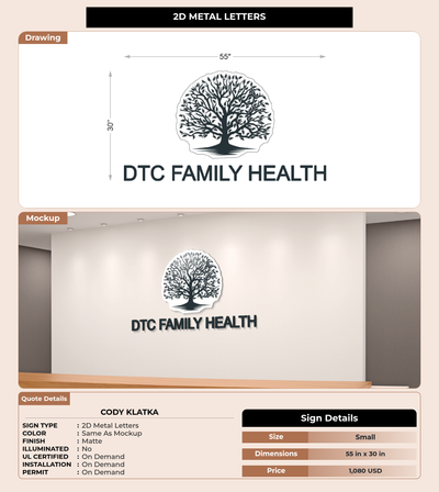 CUSTOM MOCKUP SIGN FOR Cody Klatka