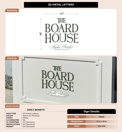CUSTOM MOCKUP SIGN FOR emily bonetti