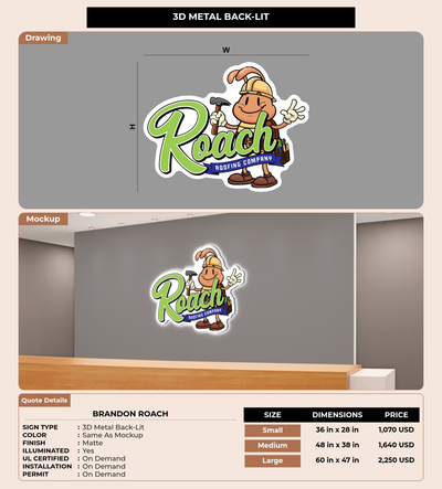 CUSTOM MOCKUP SIGN FOR Brandon Roach